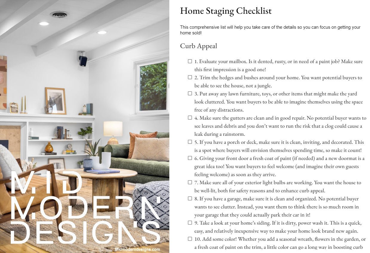 Free Printable Home Staging Checklist (PDF) – Tips & Ideas